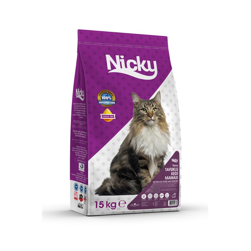 Nicky Tavuklu Yavru Kedi Maması – Premium