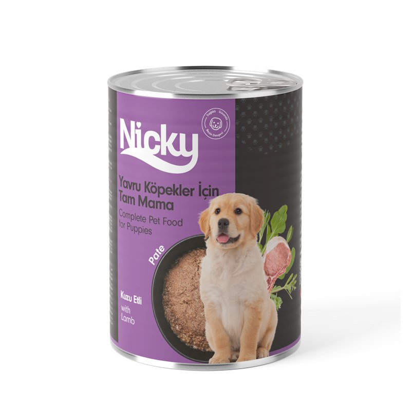 Nicky Yavru Köpek Yaş Maması – Kuzulu Pate
