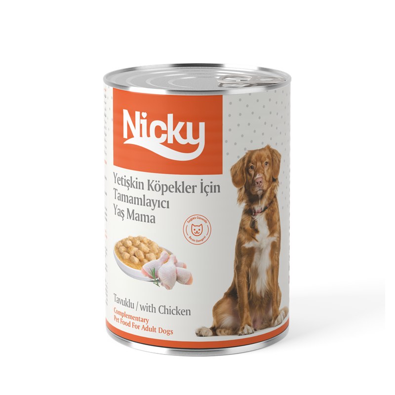 Nicky Yetişkin Köpek Yaş Maması – Soslu Tavuklu Parçalar