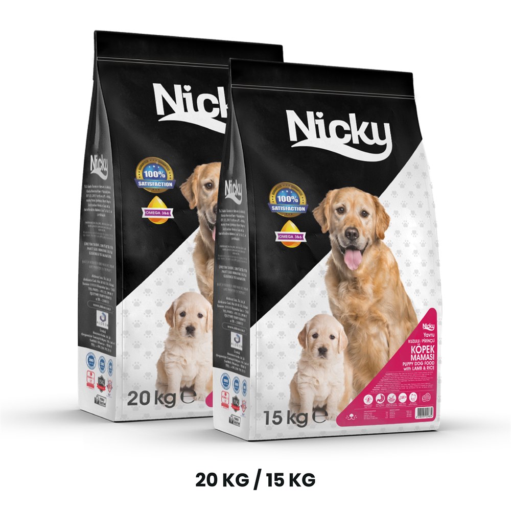 Nicky Kuzulu / Pirinçli Yavru Köpek Maması – Premium