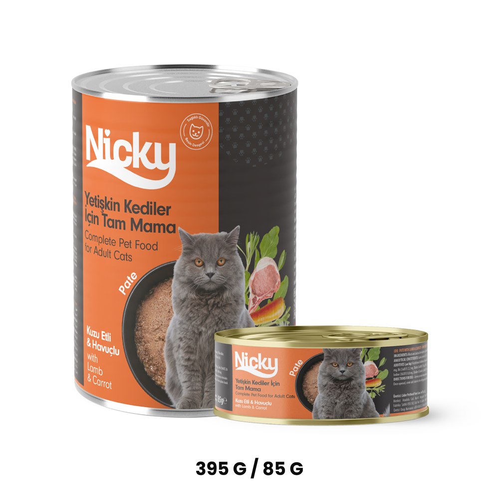 Nicky Adult Cat Pate with Lamb & Carrot