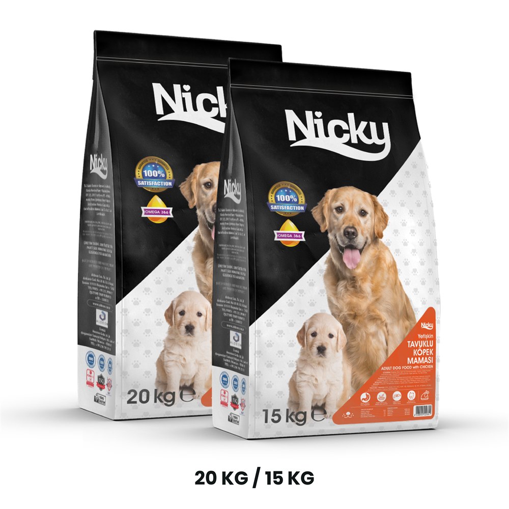 Nicky Adult Dog Food with Chicken